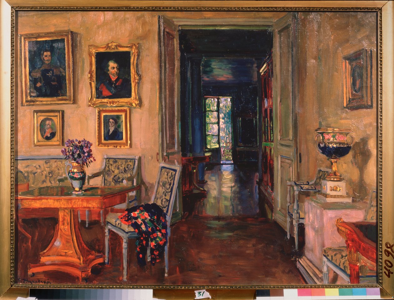Das Innere des Herrenhauses Brasovo von Stanislav Joulianovitch Joukovski