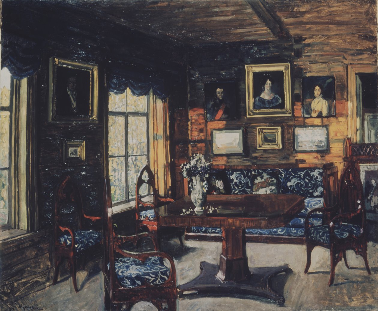 Das Wohnzimmer im Herrenhaus Rozhdestveno von Stanislav Julianovic Zukovskij