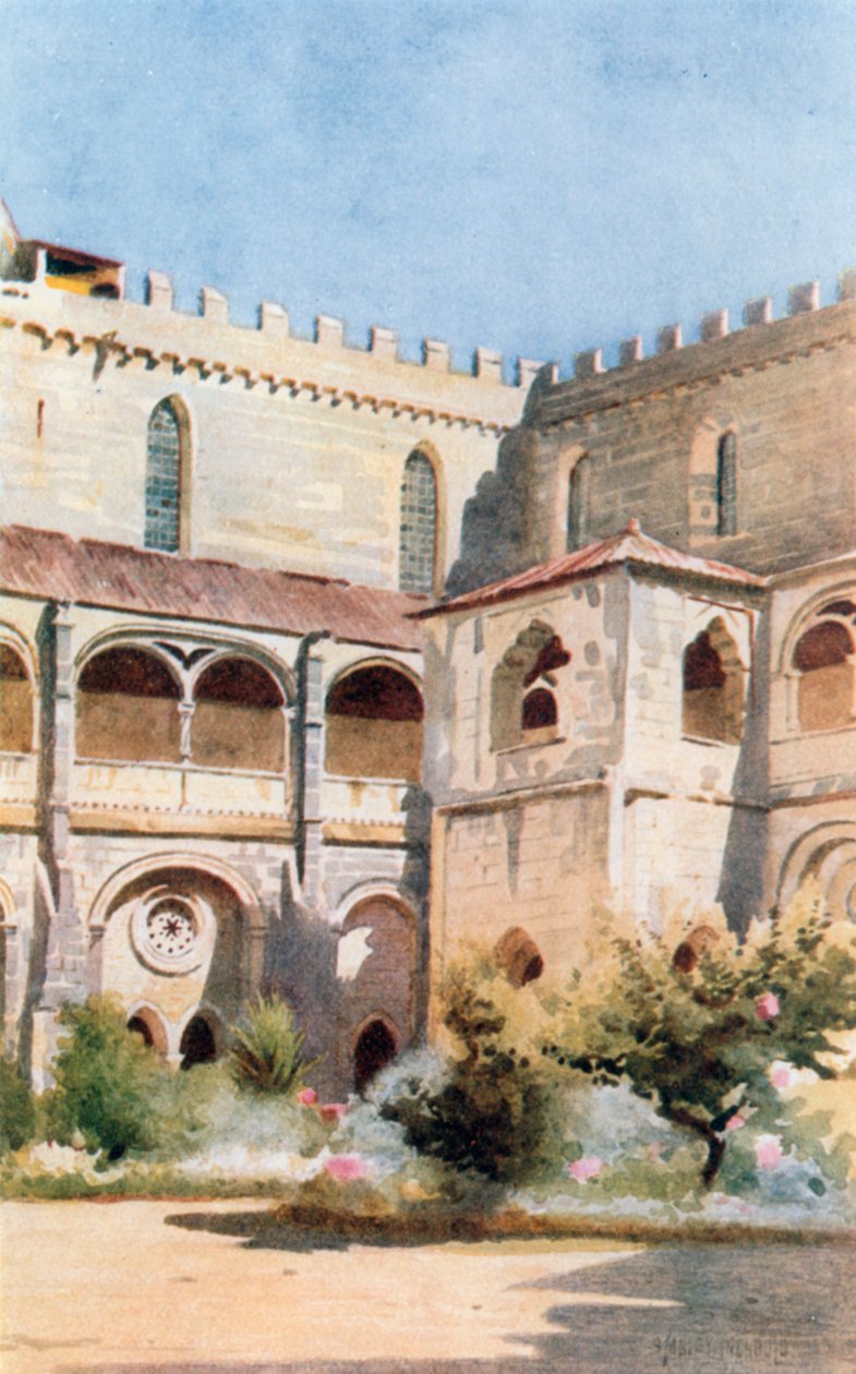 Die Kreuzgänge von Dom Diniz, Alcobaca von Stanley Inchbold