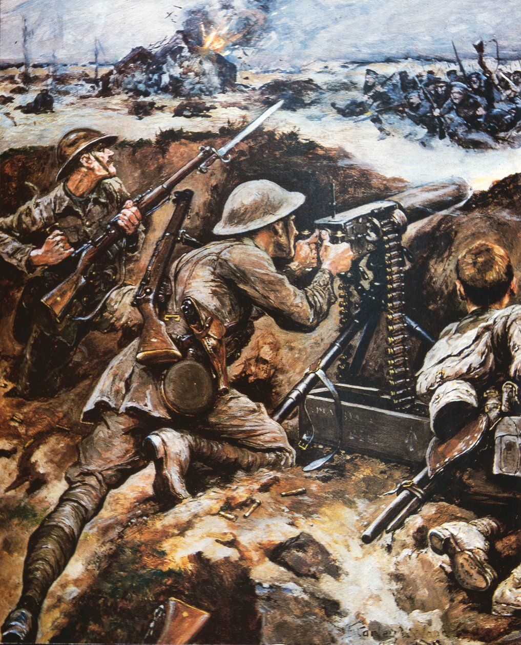 Erste Schlacht an der Somme von Stanley L. (after) Wood