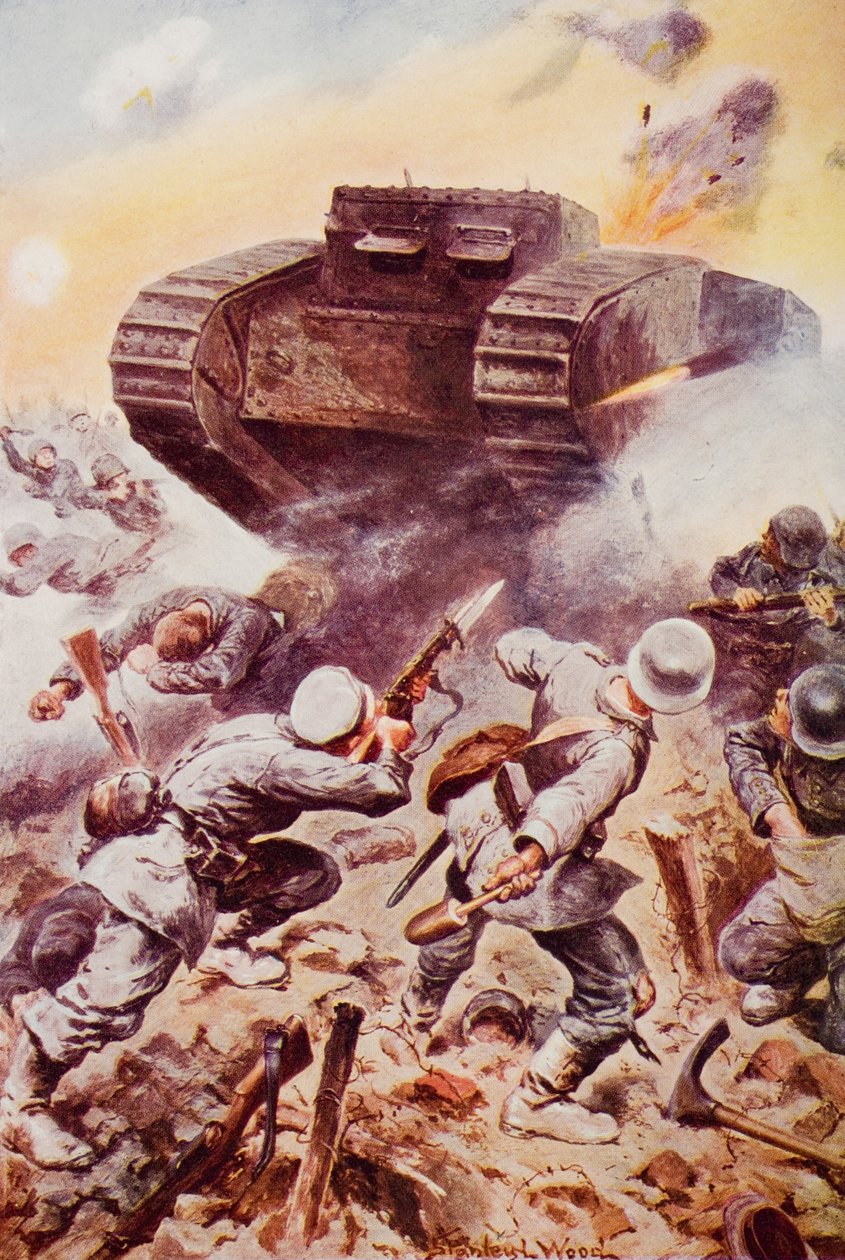 Panzer im Einsatz, Illustration aus 