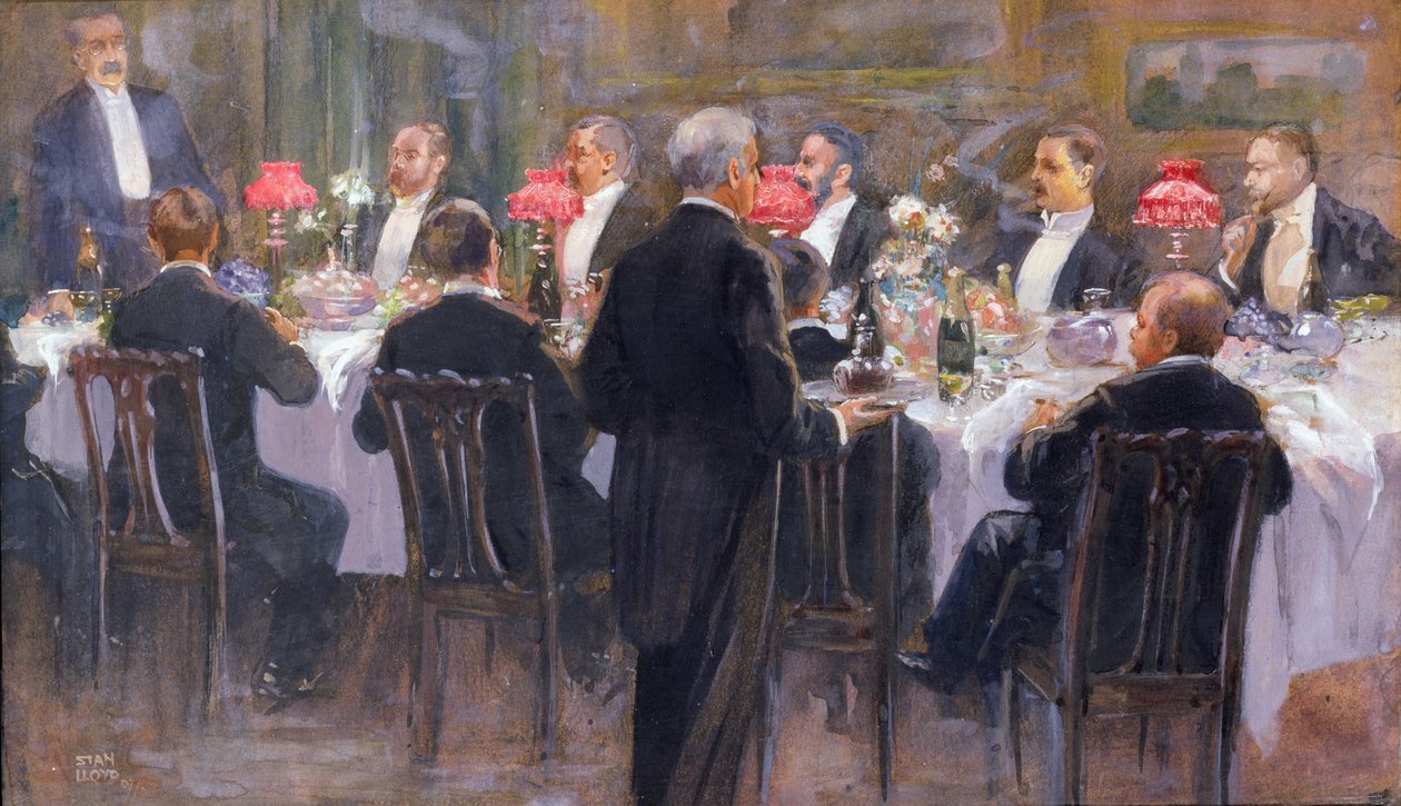 Abendessen in der Pembroke Road 110, Bristol von Stanley Lloyd