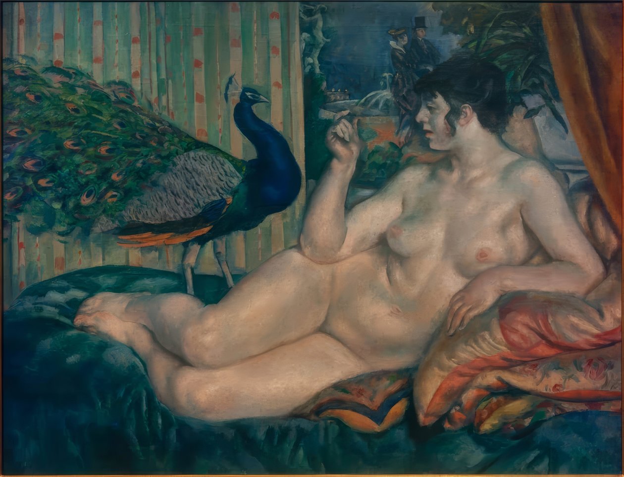Pfau und Frau, 1912 von Sōtarō Yasui