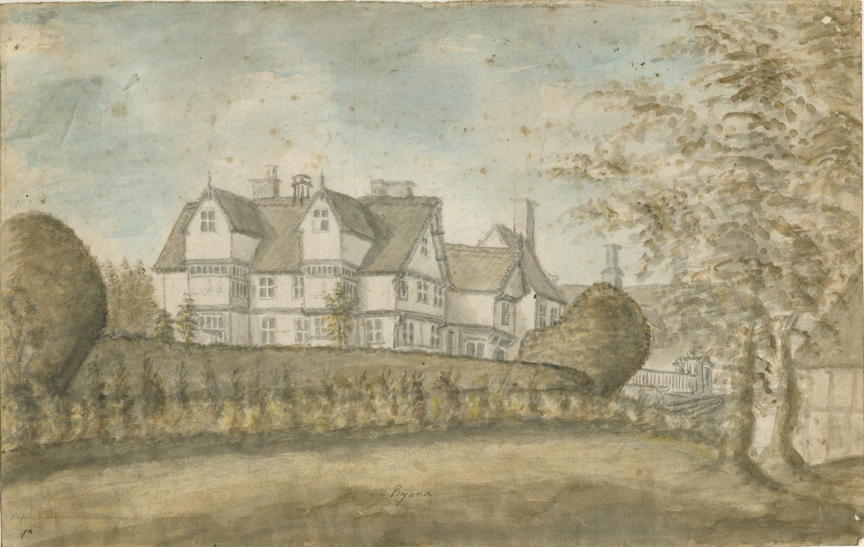 Eccleshall - Biana Halle: Aquarell, 1795 von Stebbing Shaw
