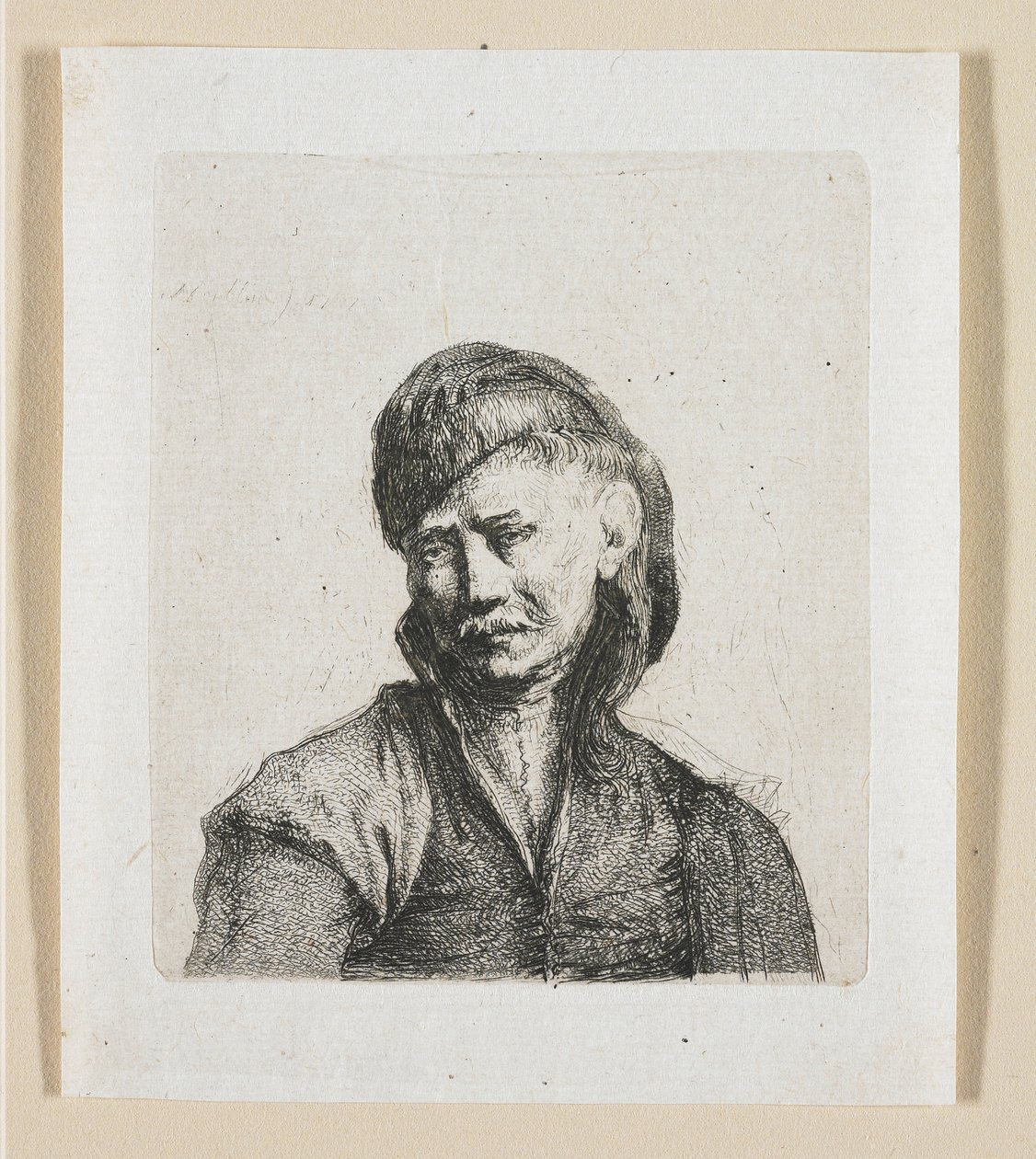 Büste eines Kosaken von Stefan Juliusz Norblin de la Gourdaine