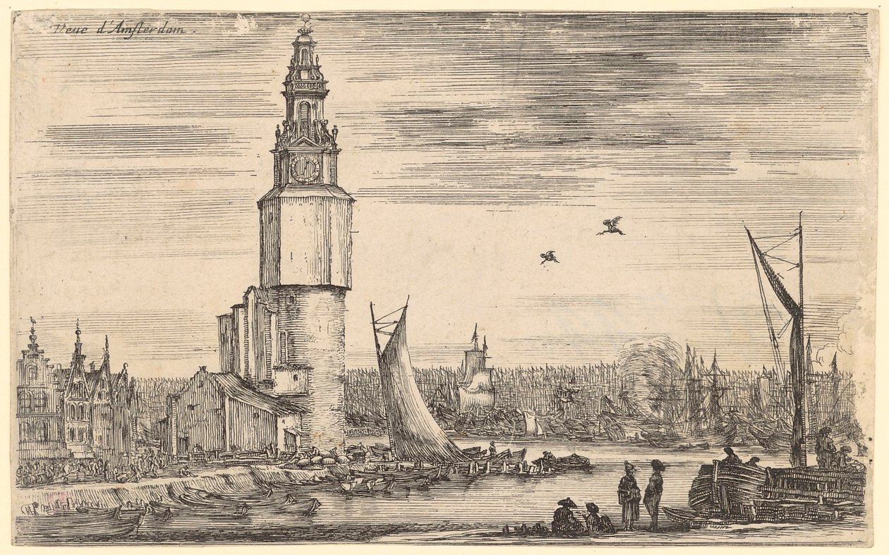 Blick auf Amsterdam von Stefano della Bella