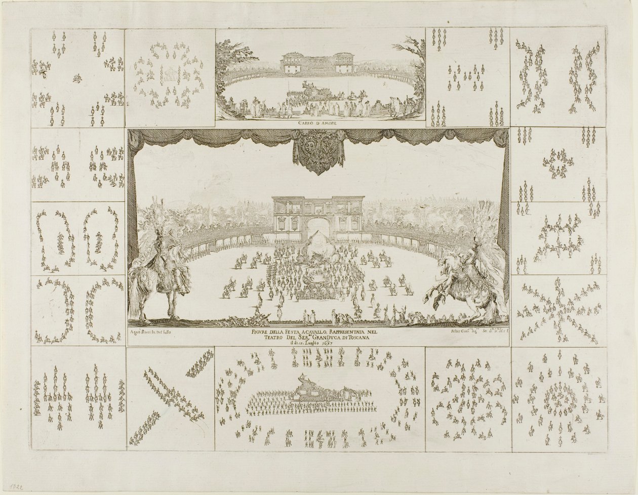 Karussell für Ferdinand II., Herzog der Toskana von Stefano della Bella