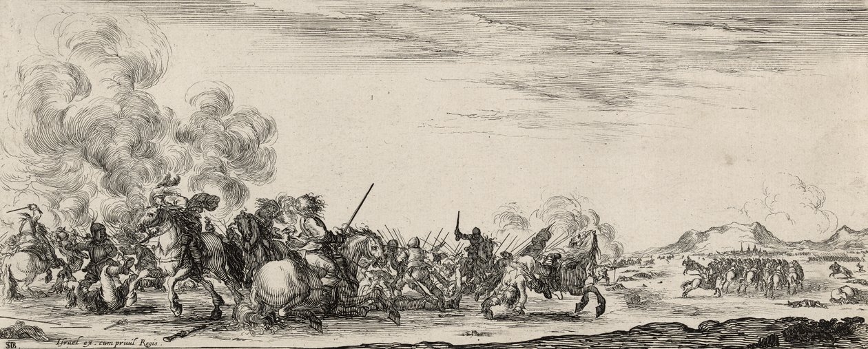 Kavallerieangriff von Stefano della Bella