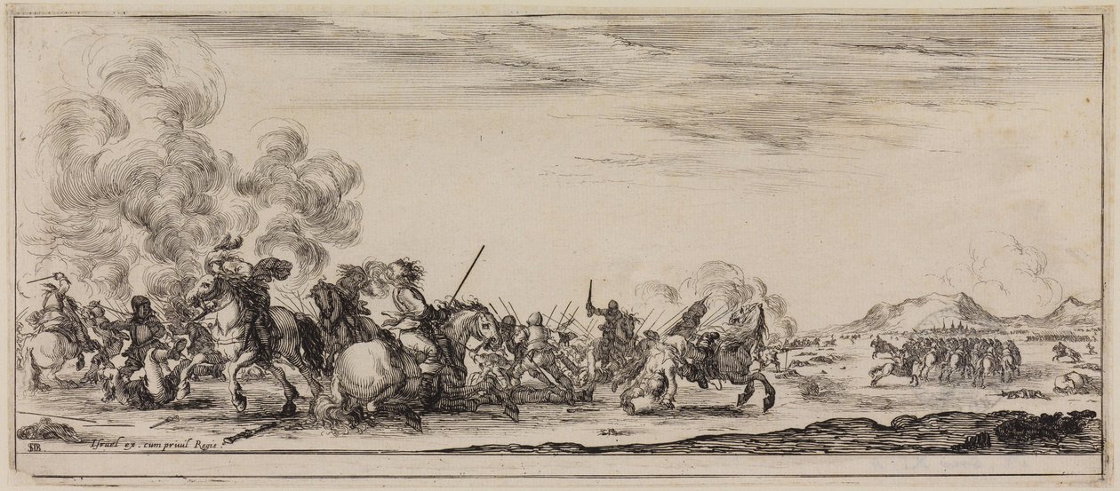 Frieden und Krieg (Et pace et bello): Reitergefecht von Stefano della Bella