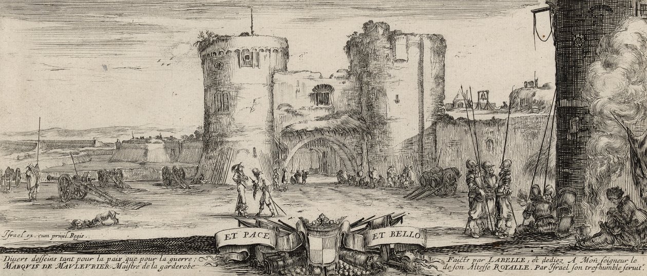 Der Eingang einer Festung von Stefano della Bella