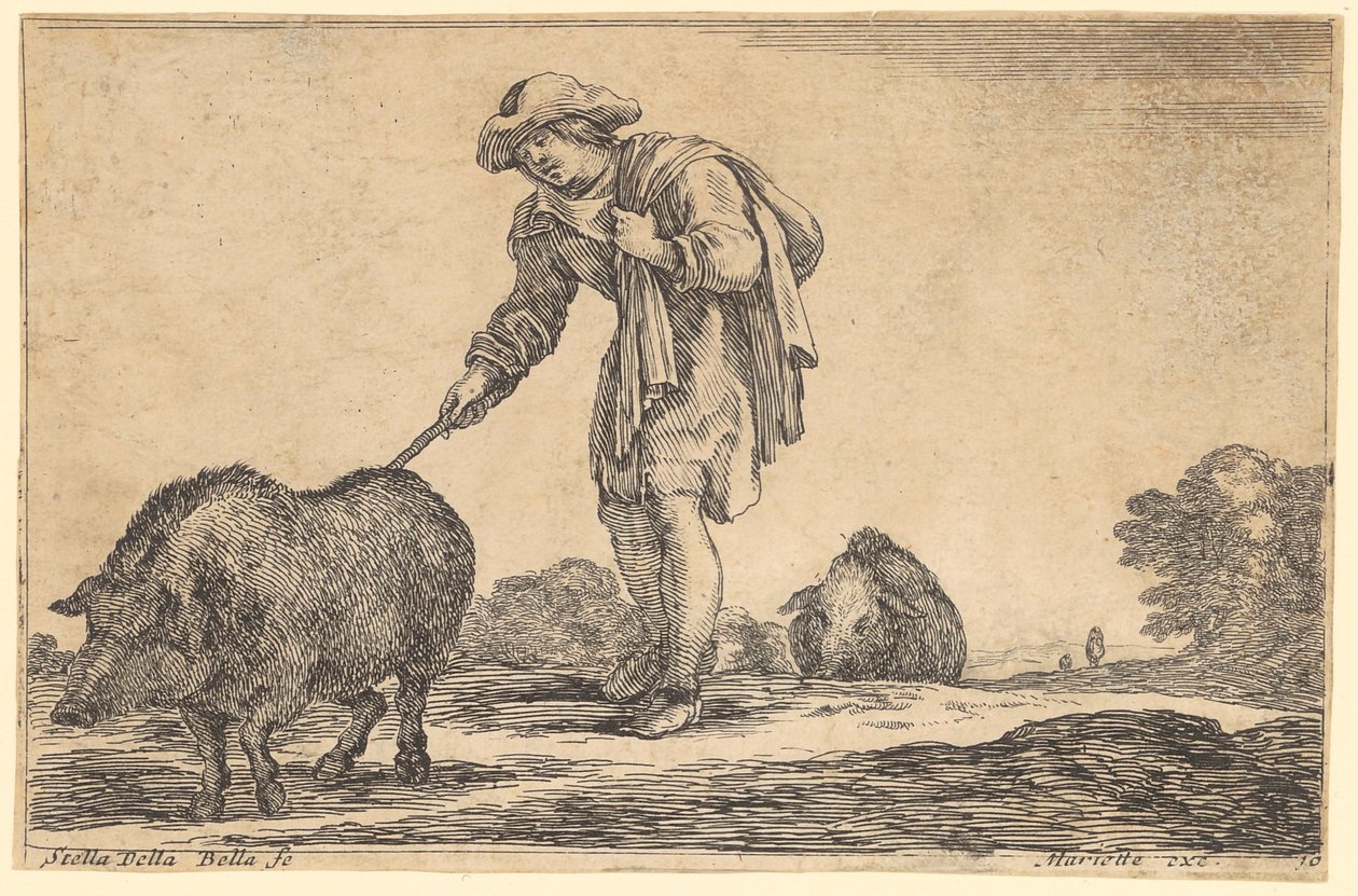 Schweinehirt von Stefano della Bella