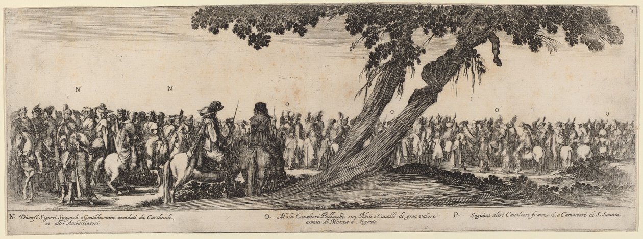 Spanische Herren, polnische und französische Reiter, 1633 von Stefano della Bella