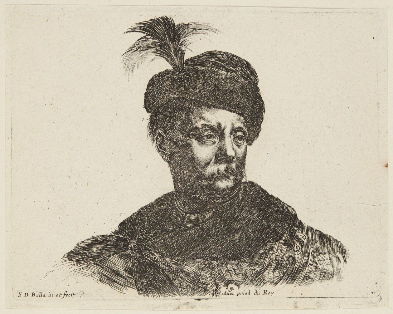Studie (I principii del disegno, 21) von Stefano della Bella