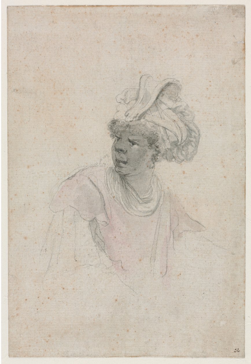 Studie eines Mauren, nach links gewandt, ca. 1657 von Stefano della Bella