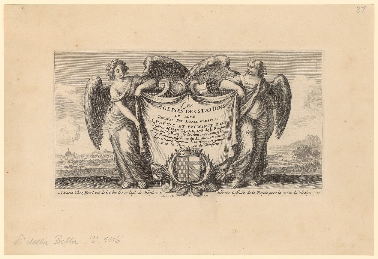 Titelseite zu "Les Eglises des Stations de Rome" von Stefano della Bella