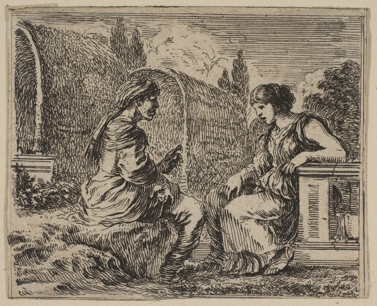 Vertumnus und Pomona von Stefano della Bella