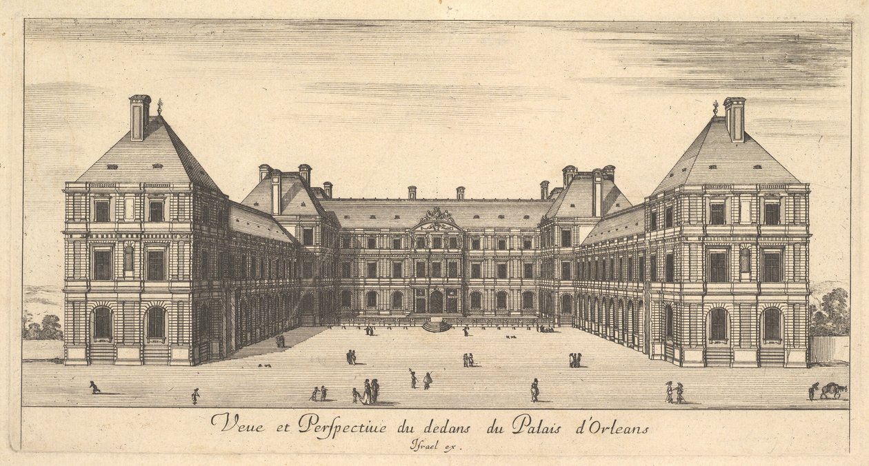 Ansicht und Perspektive des Inneren des Palais d