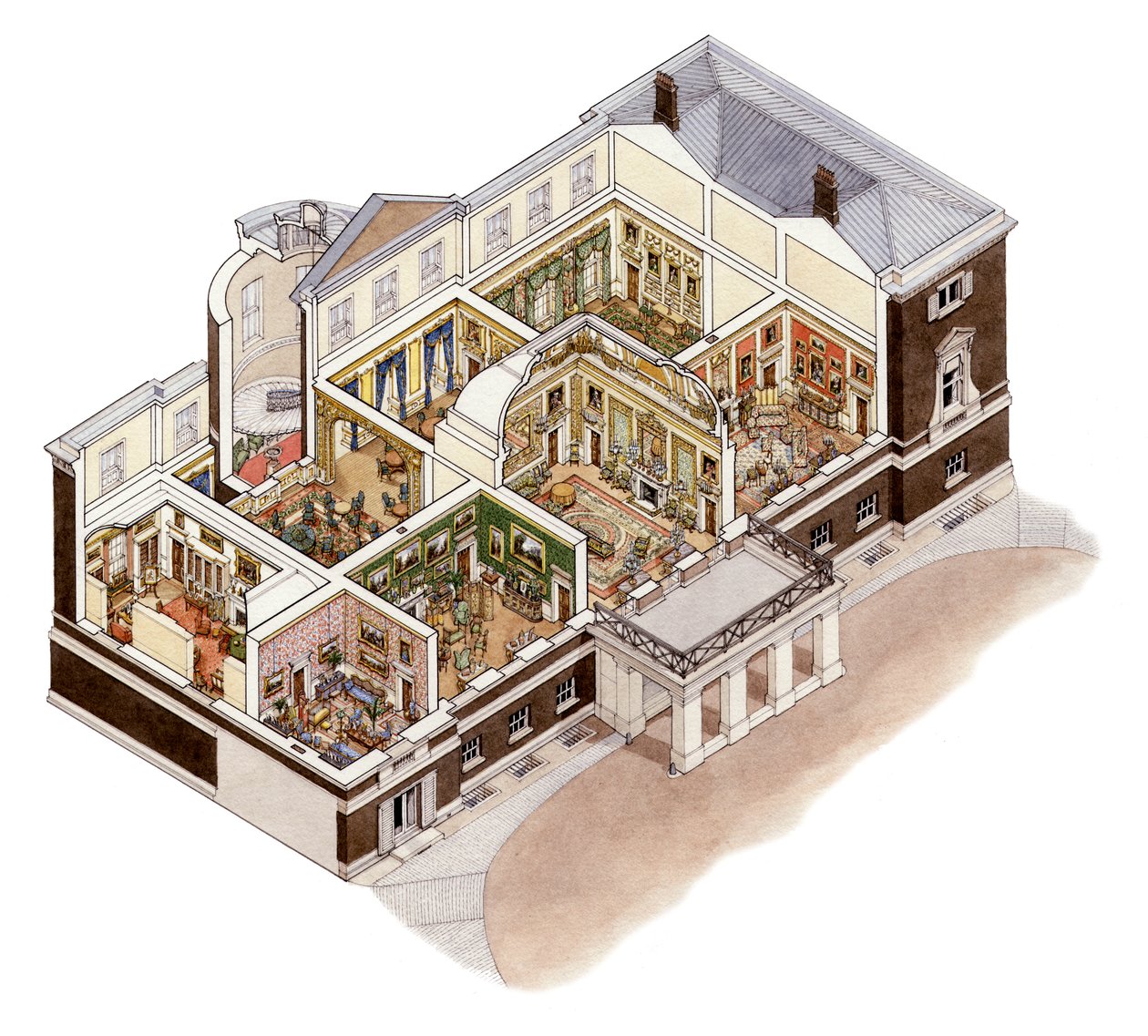 Devonshire House, Piccadilly, London, ca. 1860-1910 von Stephen Conlin