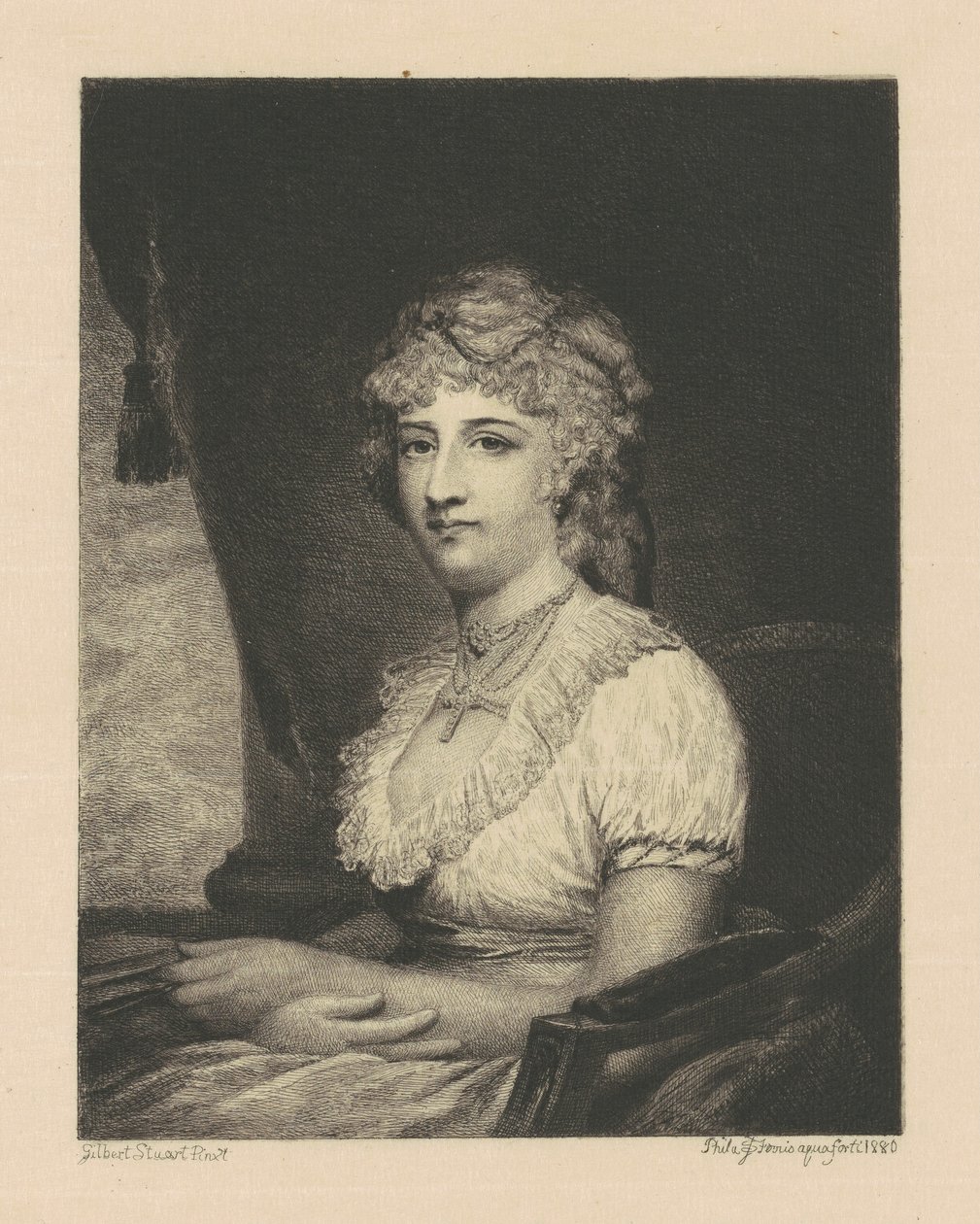 Mrs. Phillip Nicklin (Julianna Chew) von Stephen James Ferris, after Gilbert Stuart