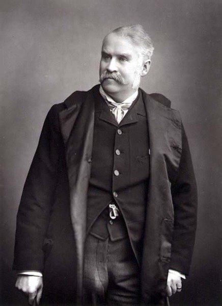 Sir William Schwenck Gilbert (1836-1911), Dramatiker, Porträtfotografie von Studio Walery