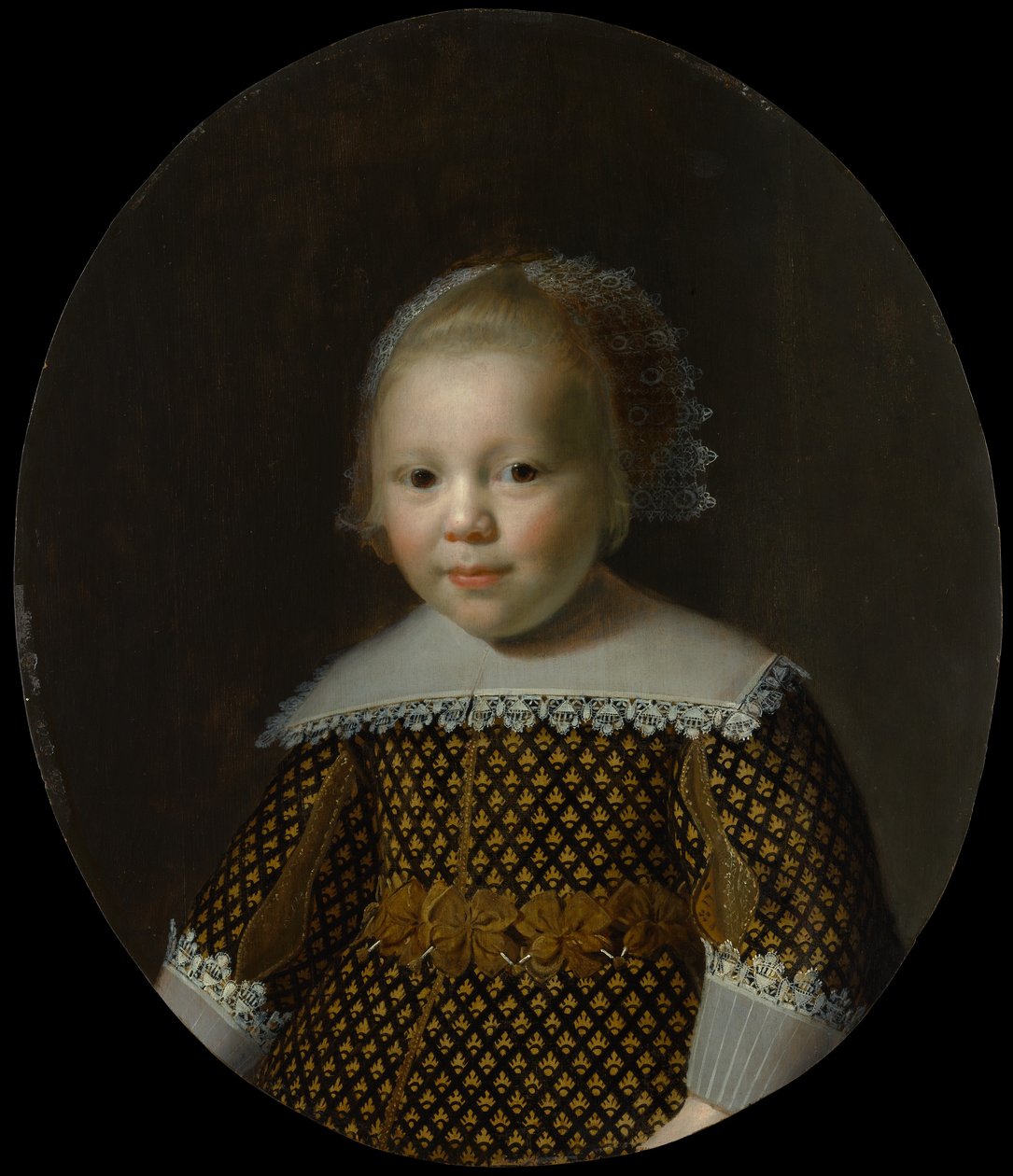Porträt eines jungen Jungen von Style of Paulus Moreelse