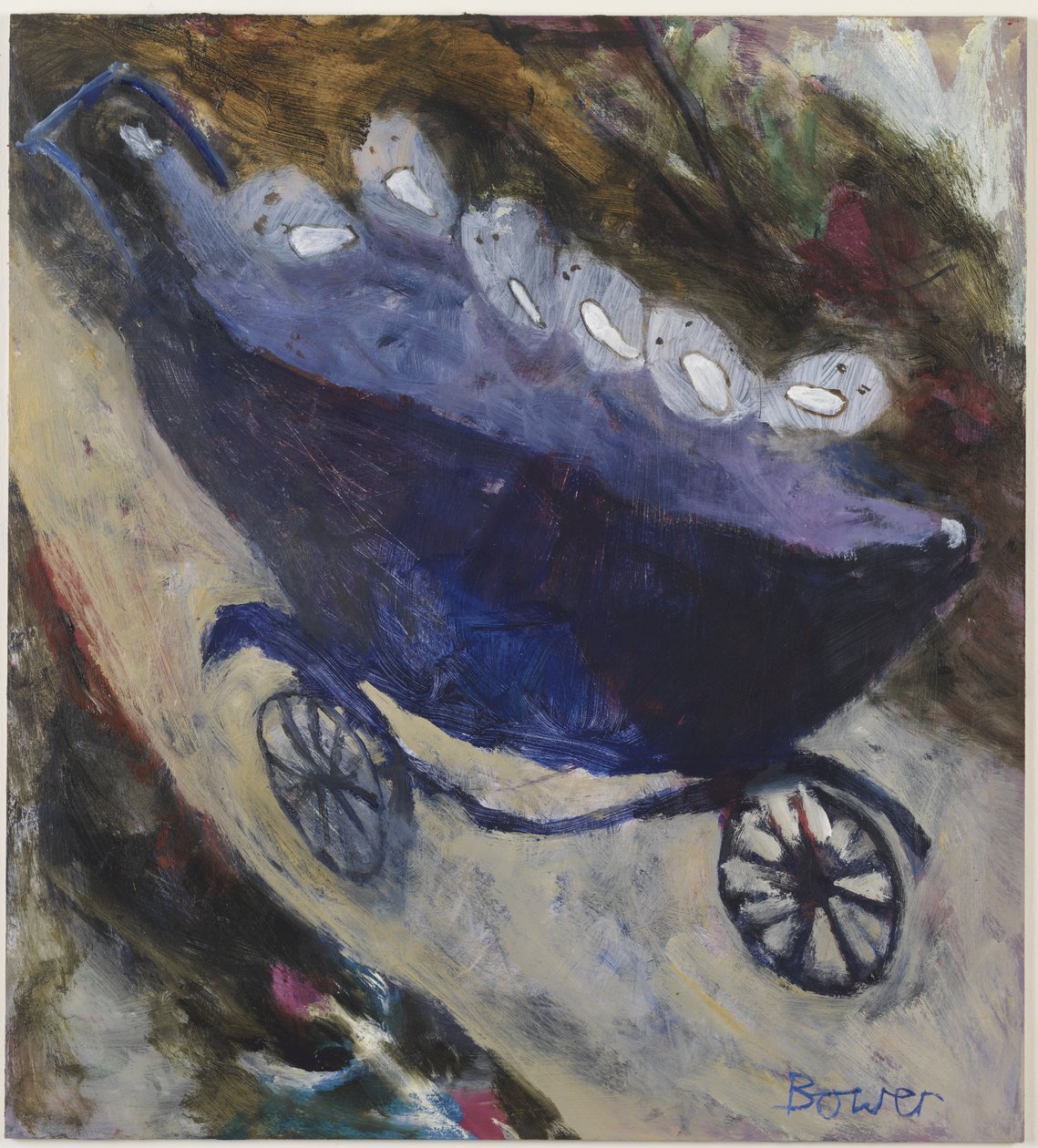 Bergab im Kinderwagen, 2007 von Susan Bower