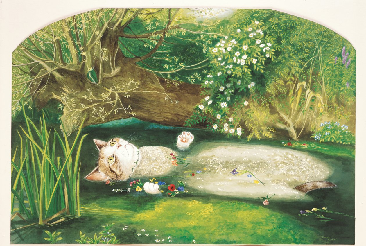 Illustration aus Cats Galore! A Compendium of Cultured Cats (veröff. 2015) von Susan Herbert