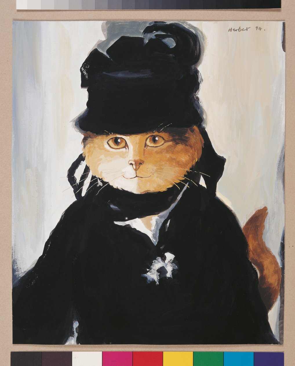 Illustration aus Cats Galore! A Compendium of Cultured Cats (veröffentlicht 2015) von Susan Herbert