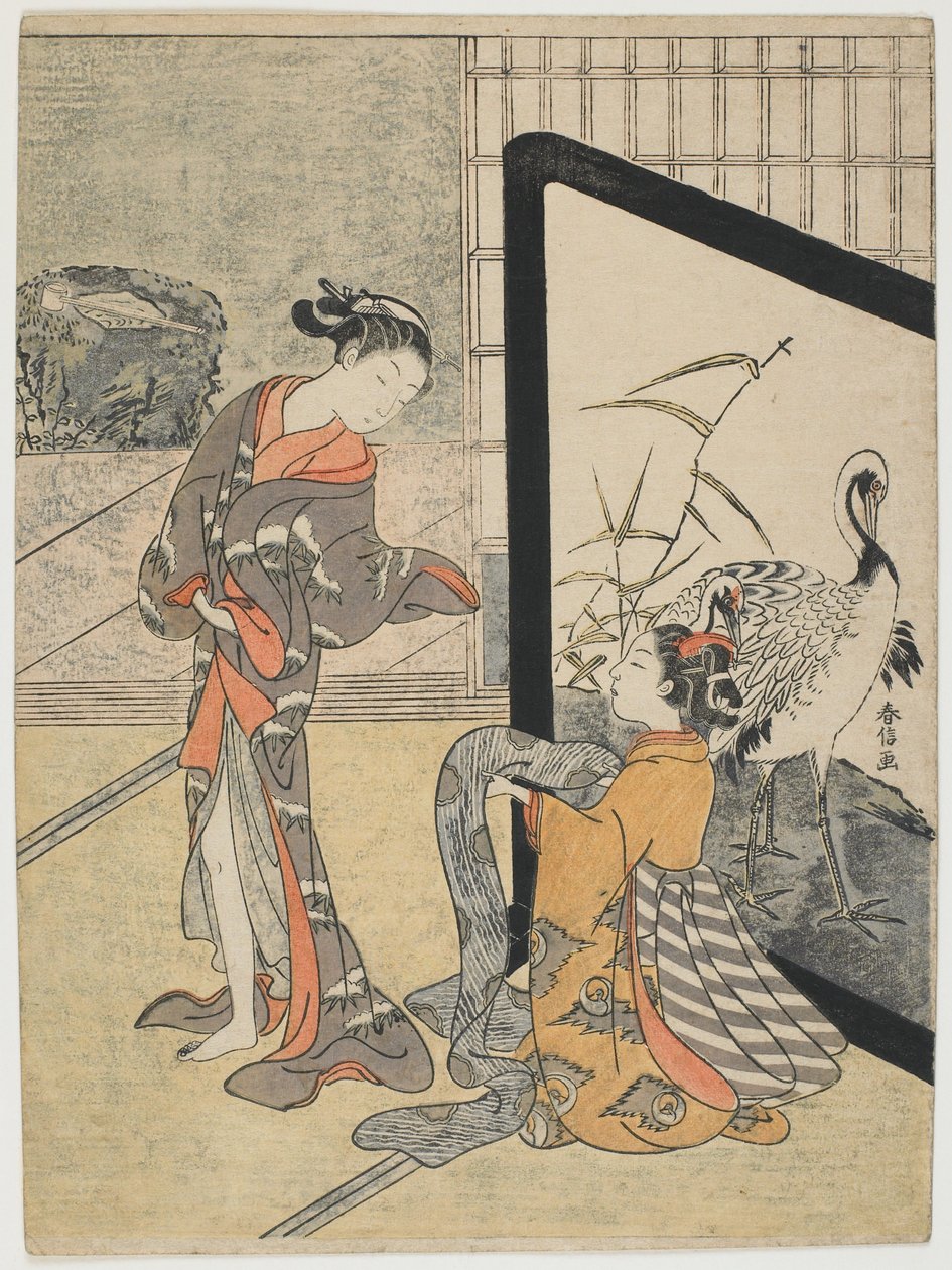 Beim Ankleiden von Suzuki Harunobu