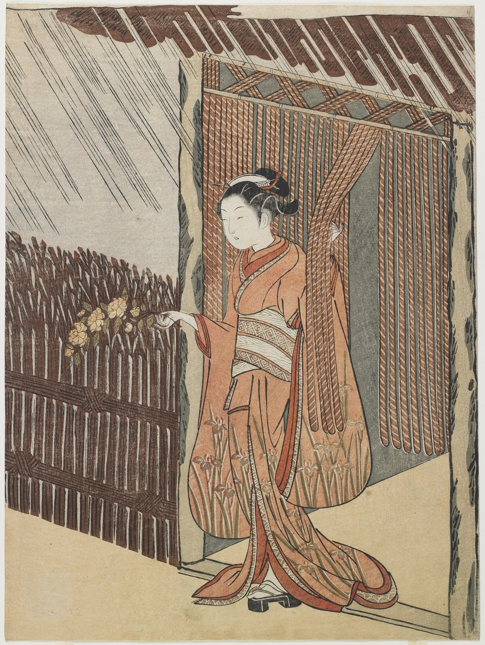 Mitate des Dichters O_ta Do_kan, 1766-1767 von Suzuki Harunobu