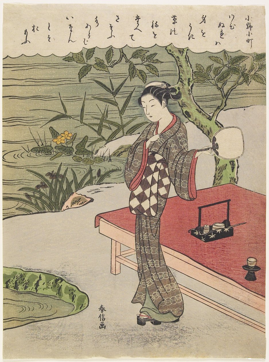 Ono no Komachi, ca. 1767 von Suzuki Harunobu