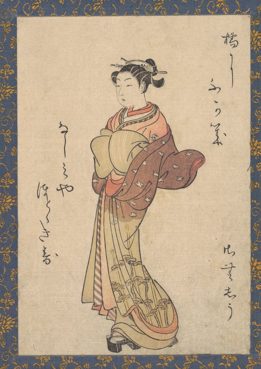 Die Kurtisanen, aus der Serie, Seiro Bijin Awase Carver End Shigoro sic, ca. 1765 von Suzuki Harunobu
