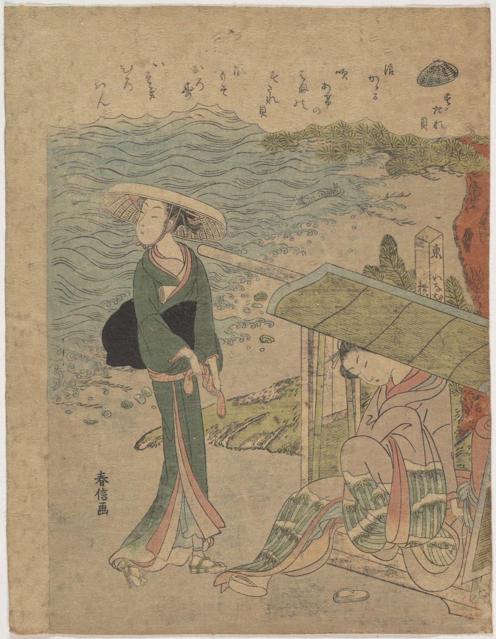 Die Vorhangmuschel von Suzuki Harunobu