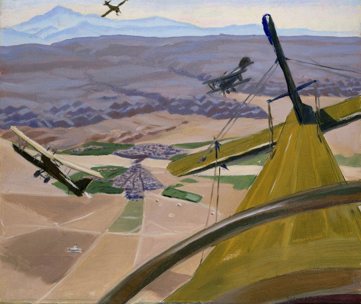 Über die Hügel von Kurdistan: Flug über Kirkuk, 1919 von Sydney Carline
