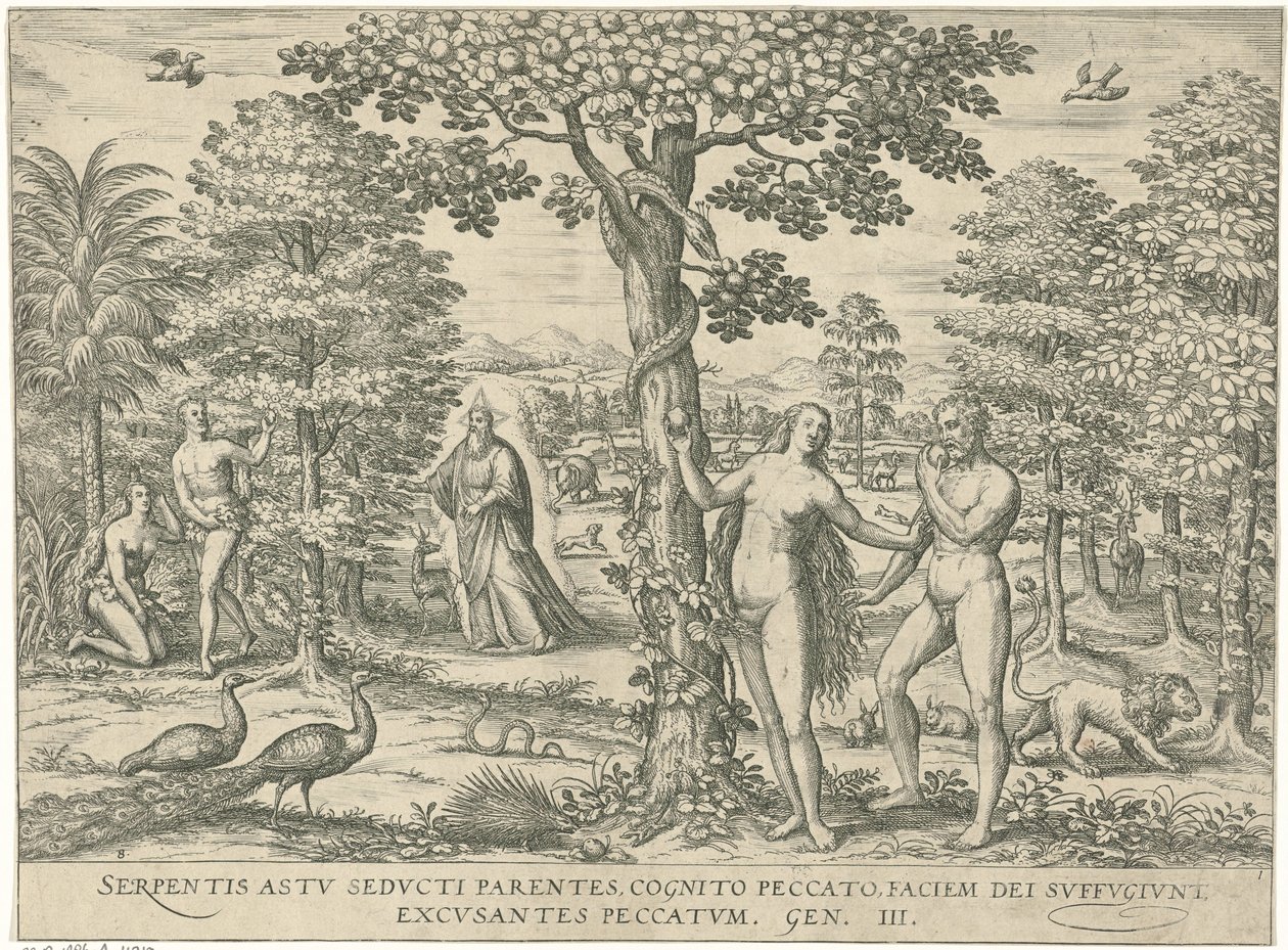 Sündenfall (Figurae et imagines bibliorum) von Symon Novelanus (attributed to)