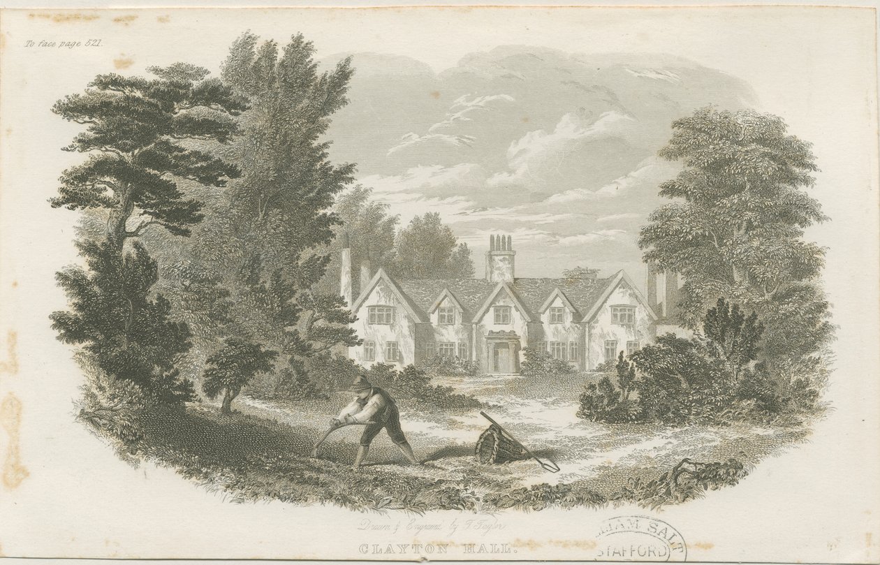 Clayton Hall (Stahlstich) von T Taylor