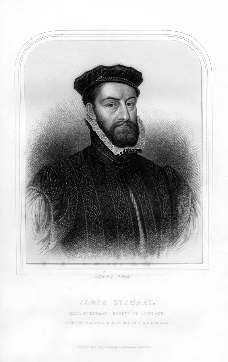 James Stewart, 1. Earl of Moray, Regent von Schottland von T. W. Knight