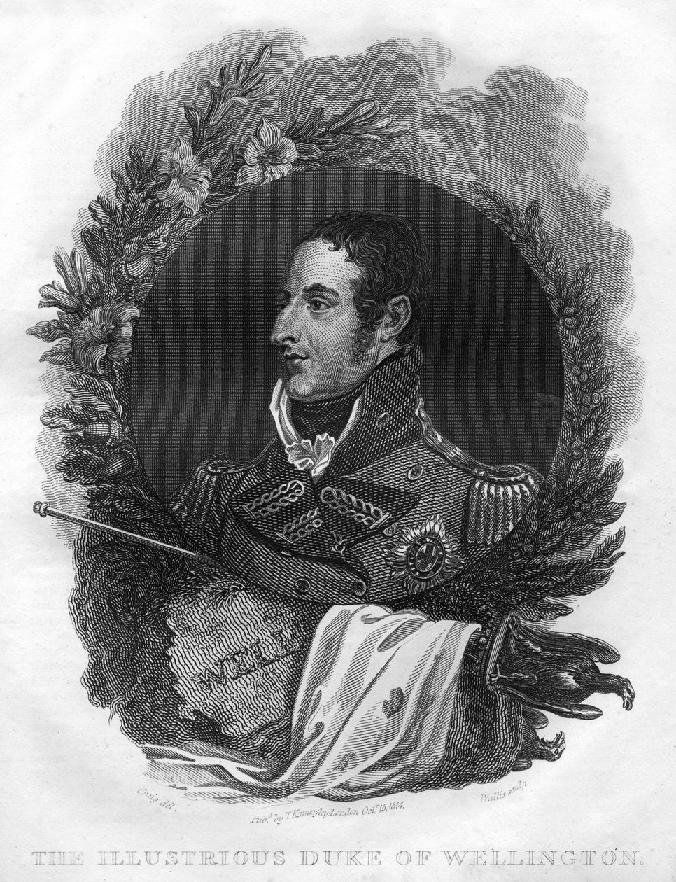Arthur Wellesley, der 1. Herzog von Wellington, 1769-1852, 1816 von T. Wallis