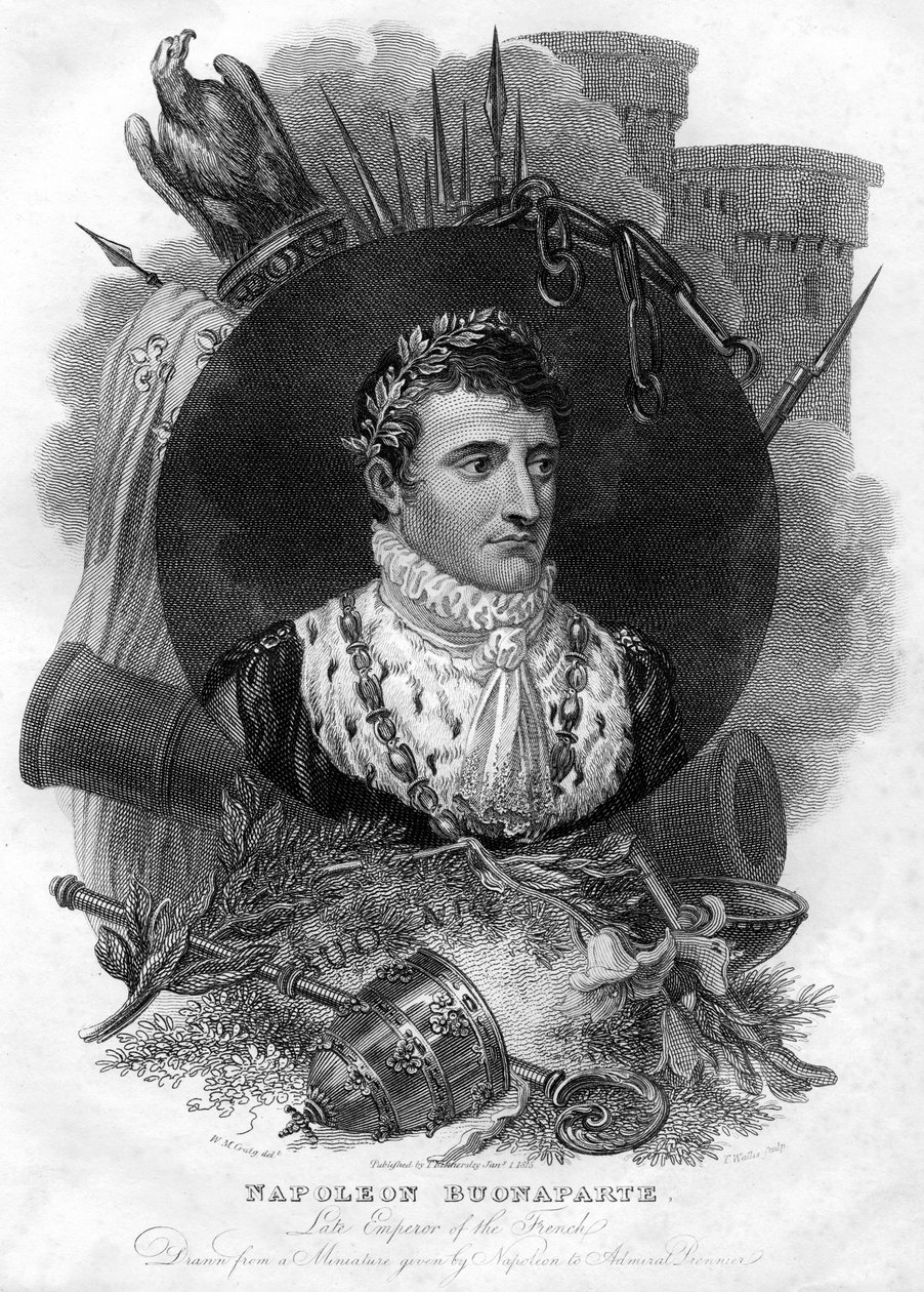 Napoleon I., 1769-1821, Kaiser von Frankreich, 1816 von T. Wallis