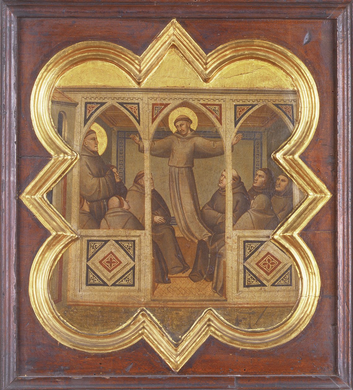 Erscheinung des Heiligen Franziskus vor seinen Anhängern von Taddeo Gaddi