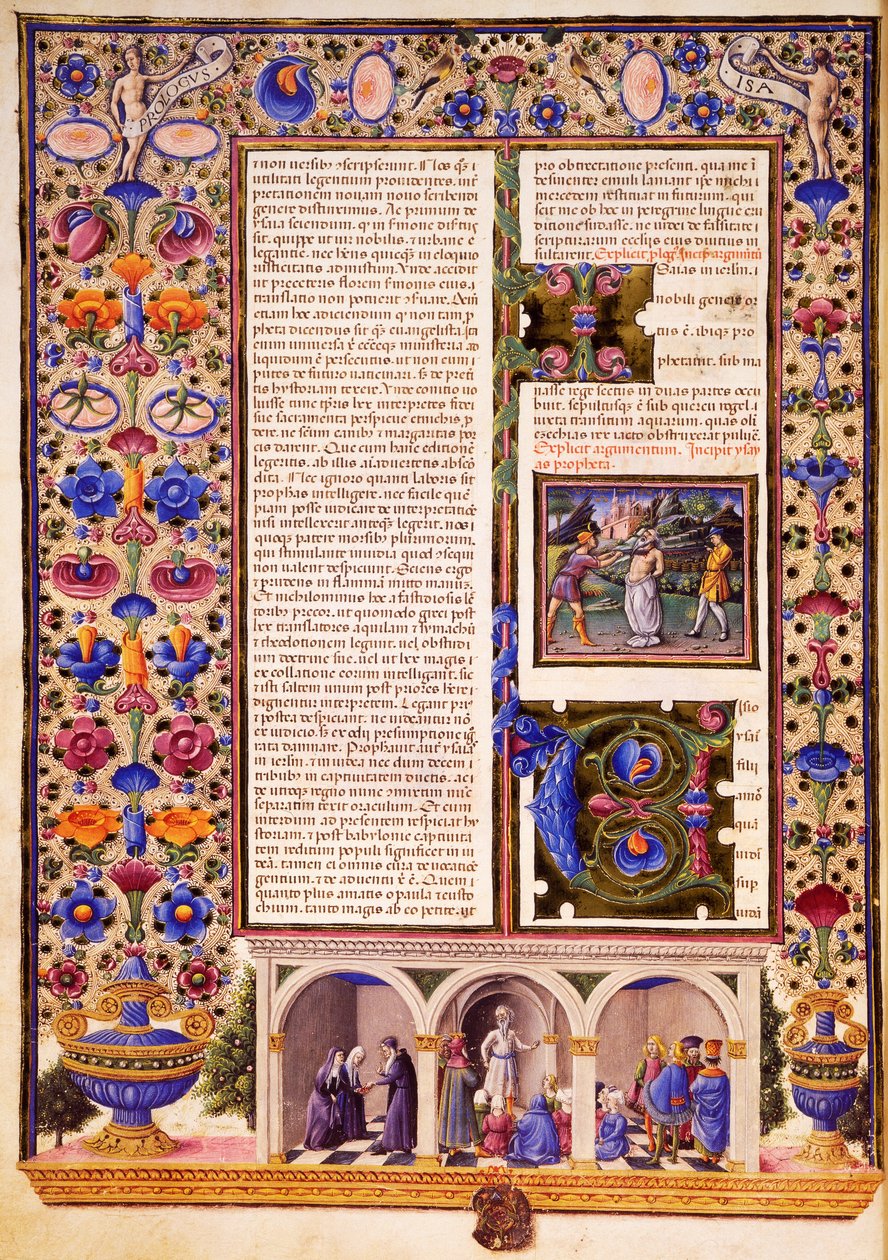 Prolog zu prophetischen Büchern, aus Band II der Bibel von Borso d