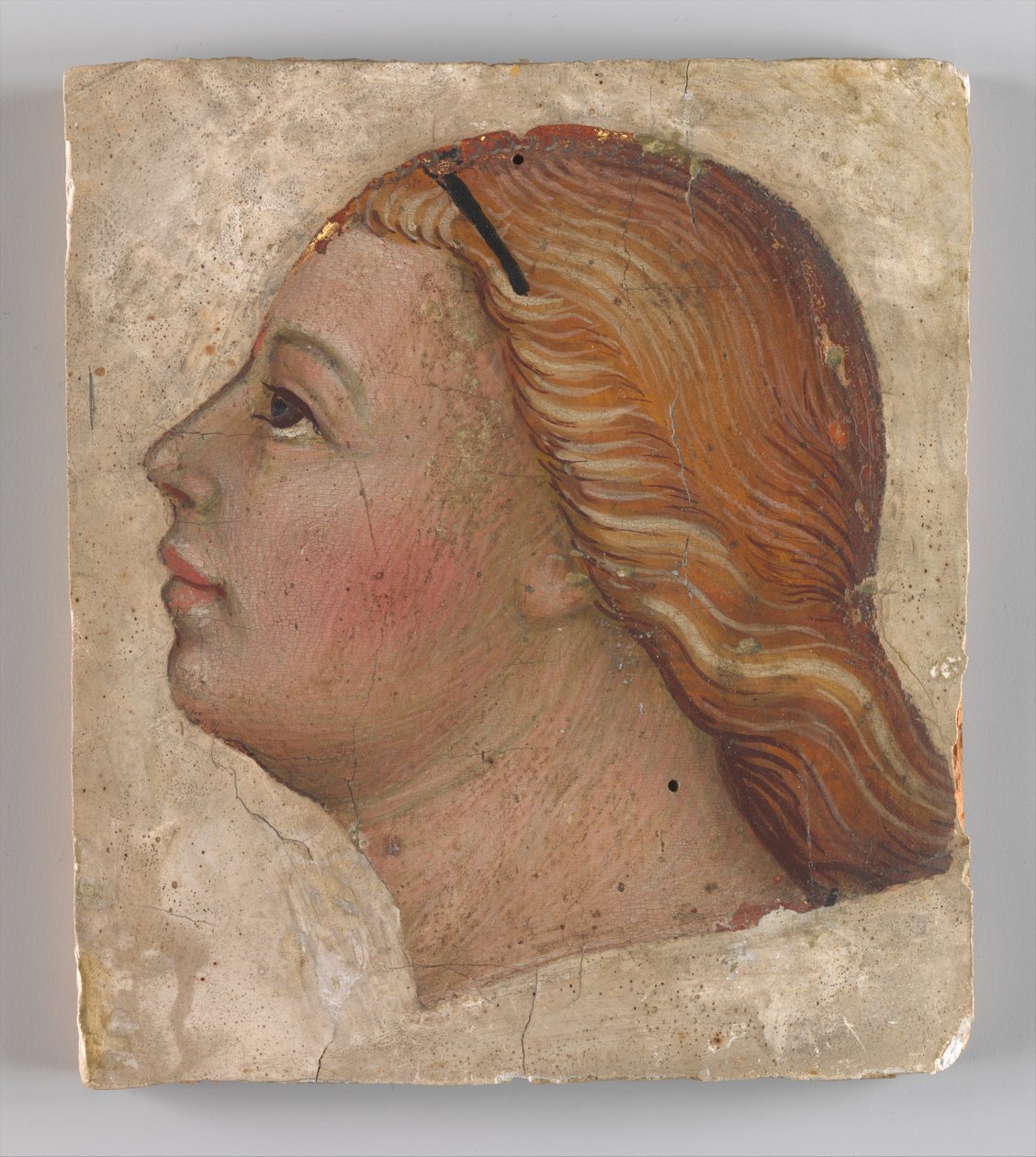 Kopf eines Engels im linken Profil von Taddeo di Bartolo