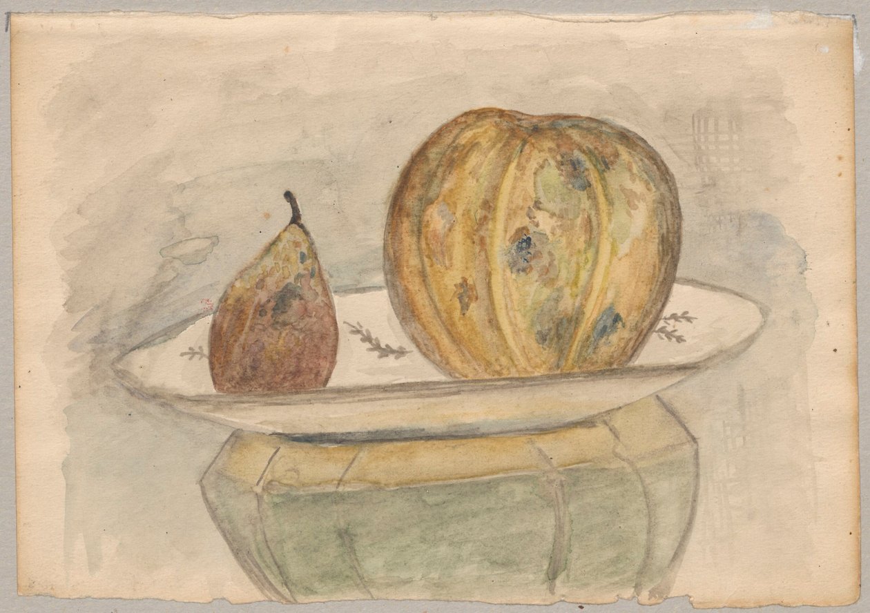 Stillleben mit Melone von Tadeusz Makowski