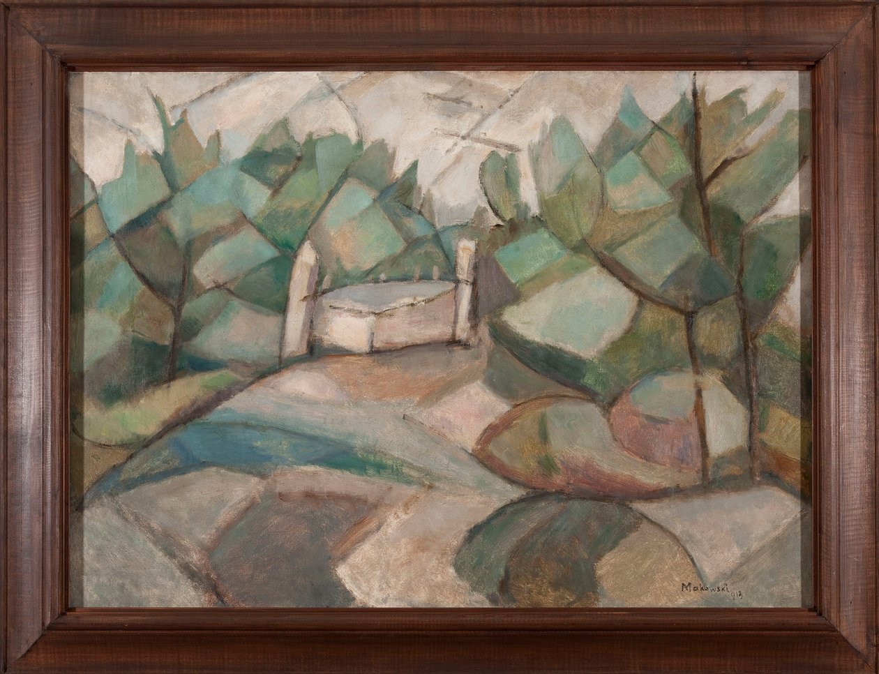 Grüne Landschaft von Tadeusz Makowski