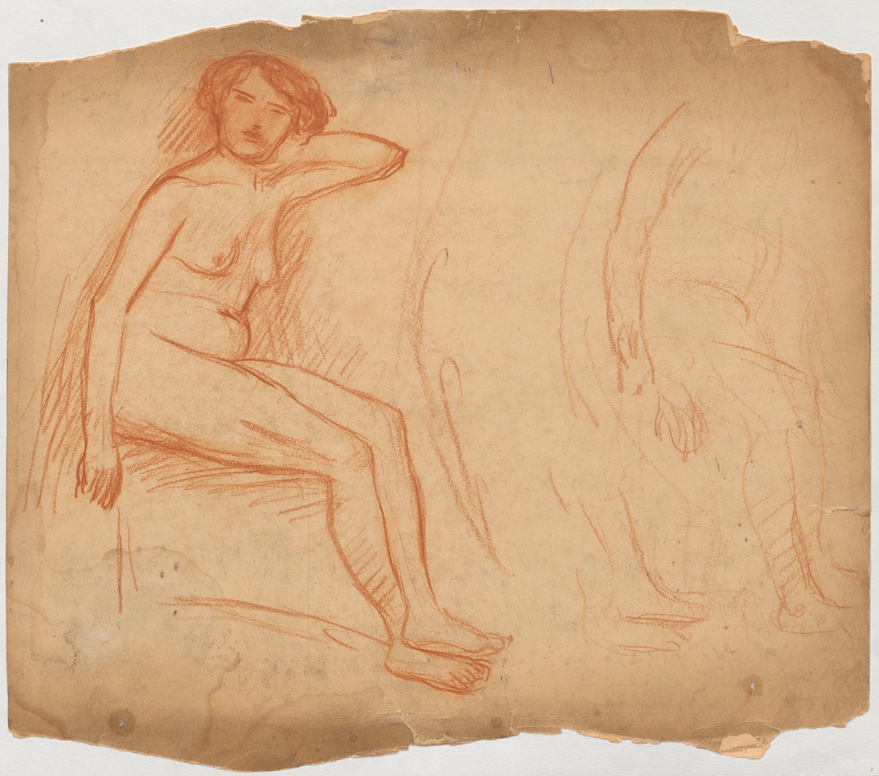 Studie einer sitzenden Frau von Tadeusz Makowski