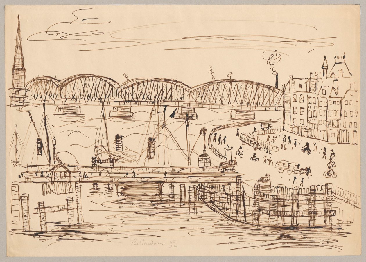 Ansicht von Rotterdam von Tadeusz Makowski