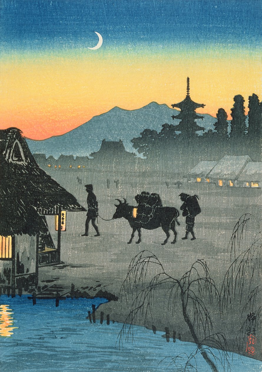 Rückkehr ins Dorf, 1930er Jahre von Takahashi Hiroaki