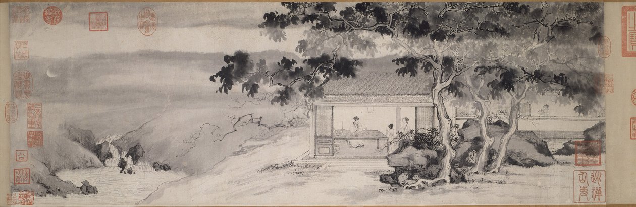 Trinken bei Nacht, Ming-Dynastie, ca. 1520-23 von Yin Tang