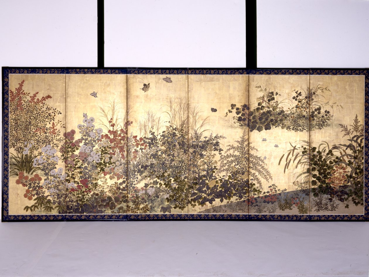 Blumen und Schmetterlinge von Tawaraya Sotatsu