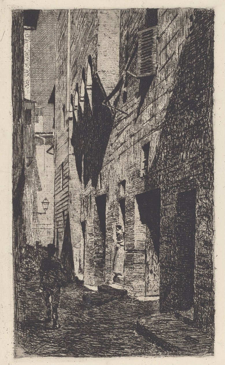 Haus von Dante da Castiglione von Telemaco Signorini